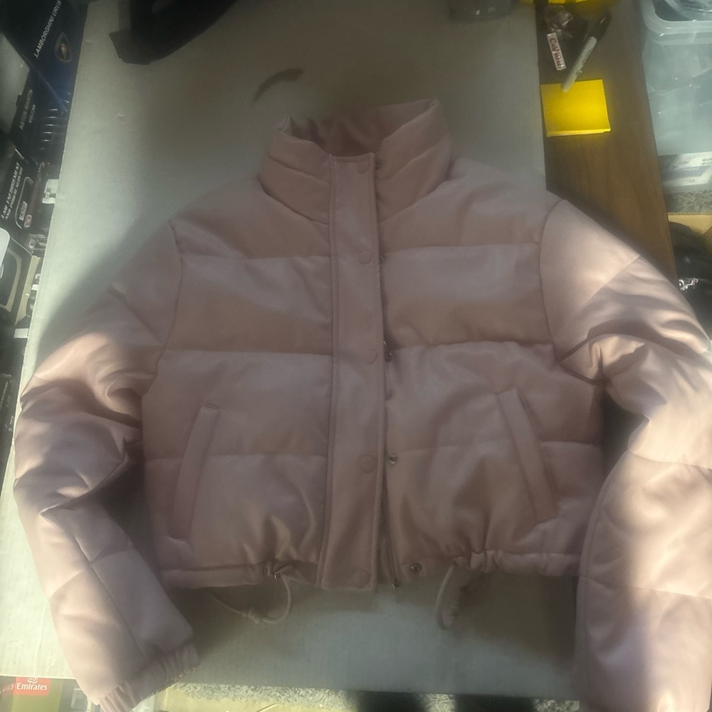 Love Tree Elegant Pink Puffer Jacket